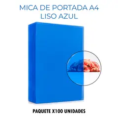 GENERICO - Mica Portada para Anilladora Espiraladora - Azul x100