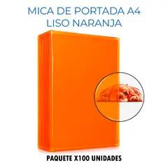 GENERICO - Mica Portada para Anilladora Espiraladora - Naranja x100