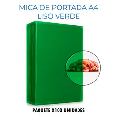 GENERICO - Mica Portada para Anilladora Espiraladora - Verde x100