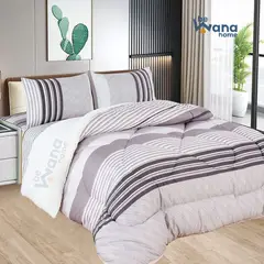 CASATEX - Edredón Tela Hipoalergénico con Carnero 2Plz 1500HILOS Set de Sábanas