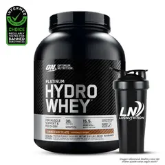 OPTIMUN NUTRITION - Platinum Hydrowhey 3.61 Lb Proteina Hidrolizada - Turbo Chocolate + Shaker