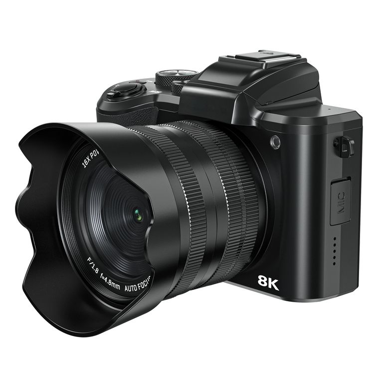Cámara Digital 8K/48MP WiFi, 2 Lentes + Flash LED DC226 TF 64GB