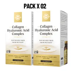 SOLGAR - PACK X 02 - Collagen Hyaluronic Acid Complex / Colageno con Acido Hialuronico - 30 Tab