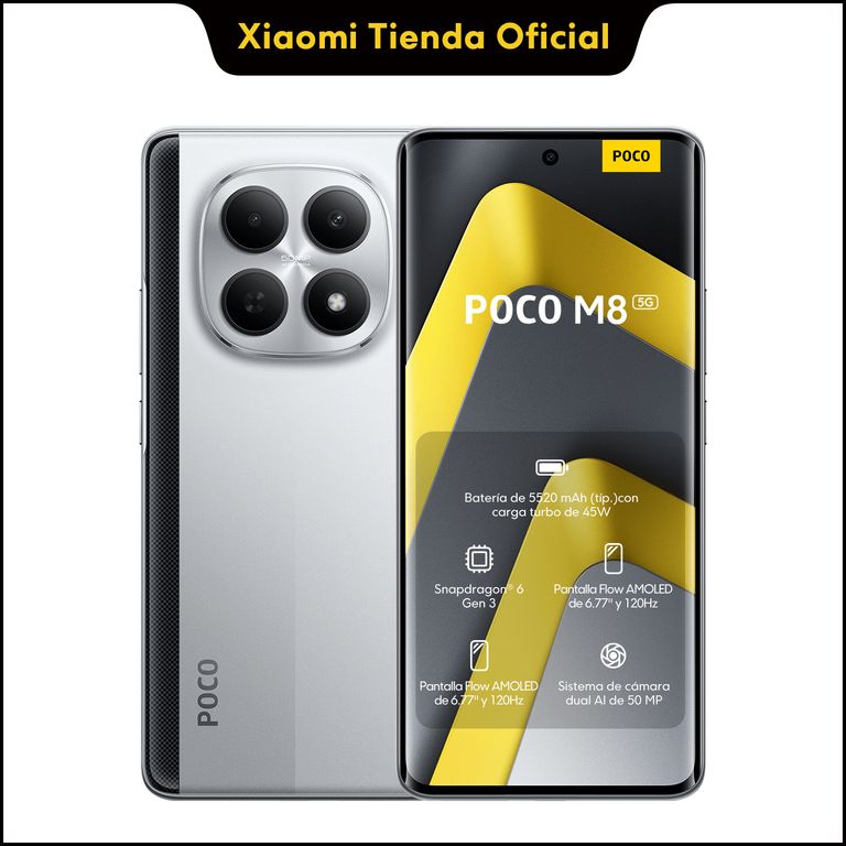 POCO M8 5G Plata 8GB + 256GB