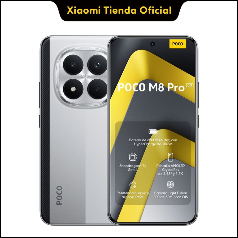 POCO M8 Pro 5G Plata 12 GB + 512 GB