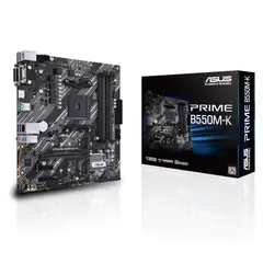 ASUS - Placa Madre Prime B550M-K Am4 Matx Para Ryzen - Rendimiento Óptimo Y Conectividad Ava