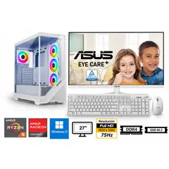GENERICO - Pc Ryzen 5 5600Gt Propc Fx-650 White 16-512-27" Graficos Amd Radeon, W11Home + Microsoft O