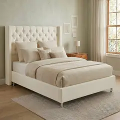 TODO SOBRE HOGAR - Cama Box Tarima Essenza + Cabecera Nordic 2 Plazas - Blanco