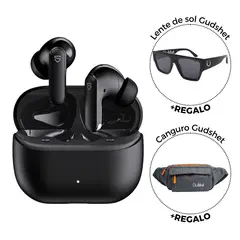 SOUNDPEATS - Audífonos Q3 Pro Negro + Lentes Gudshet Negro + Canguro Gudshet Daily