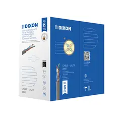 DIXON - Cable de red CAT-6 305 metros, CCA, alta velocidad para conexión estable y rápida