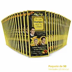 DEXE - SHAMPOO TINTE DE CABELLO BARBA CEJAS CANAS A NEGRO