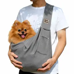 GENERICO - BOLSO Transportador para Mascotas Pequeñas y Medianas GRIS