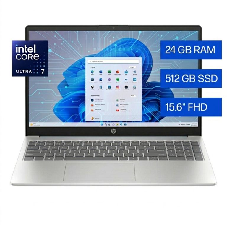 Laptop AI 15.6" Windows 11 Intel Core Ultra 7-255U 24GB 512GB 15-FD2373LA Plateado