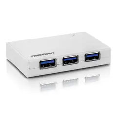 TRENDNET - HUB USB compacto TU3-H4 de 4 puertos para PC y Mac - Conectividad eficiente y ráp
