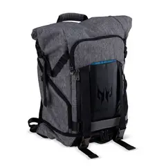 ACER - Mochila Gamer Predator Rolltop 15 - Gris y Azul Teal, Ideal para Portátiles y Gaming
