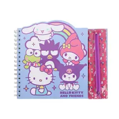 ARTESCO - Cuaderno Set para Colorear Anillado Hello Kitty