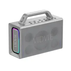 VIDVIE - Parlante Karaoke XL-SP924 200W Incluye 2 Micrófonos Inalámbricos y Batería 20000mAh