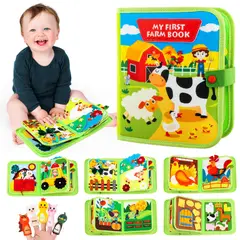 GENERICO - Mi Primer Libro De Granja Juguete Educativo Sensorial Tela Suave De Fieltro