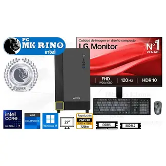 INTEL - Computadora Core Ultra 7 265 16GB 1TB SSD 27" Graphics Windows 11 Pro