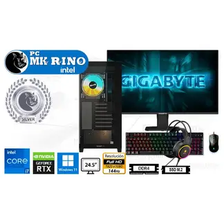 INTEL - Computadora Core i7-12700F 16GB 512GB SSD 24.5" RTX 3050 6GB Windows 11 Pro