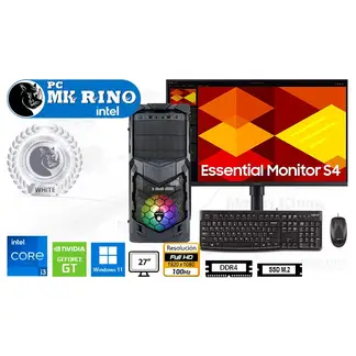 INTEL - Computadora Core i3-12100F 16GB 500GB SSD 27" GT 710 2GB Windows 11 Pro