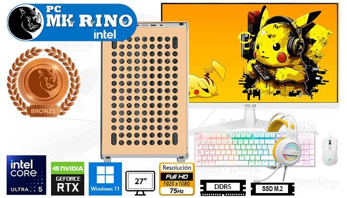 Computadora Core Ultra 7 265K 16GB 1TB SSD 27" Graphics Windows 11 Pro