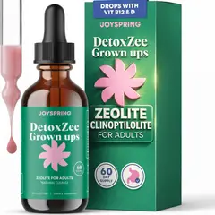 GENERICO - JoySpring zeolita para adultos Zeolita Clinoptilolita líquida con vitamina B12 y vitamina D3