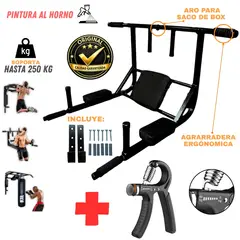 GENERICO - Barra Multifuncional 15 en 1 yoperufit 250 Kg Dominadas + Hand Grip Regulable