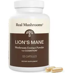 GENERICO - Lions Mane Mushroom Cognition 120 Cápsulas de extracto de hongo de melena de león