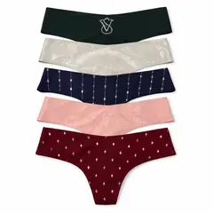 VICTORIA'S SECRET - CALZON HILO PACK 5 CON DISEÑO VICTORIAS SECRET
