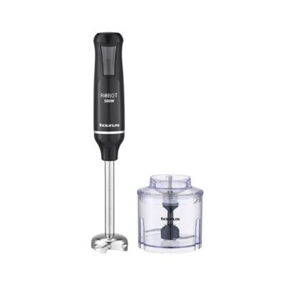 Batidora de Inmersión Robot 500 Plus Inox II 500W Negro con Accesorios