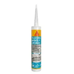 SIKA - Sellador de Silicona con Fungicida para Baños y Cocinas SikaSeal®-133 Transparente