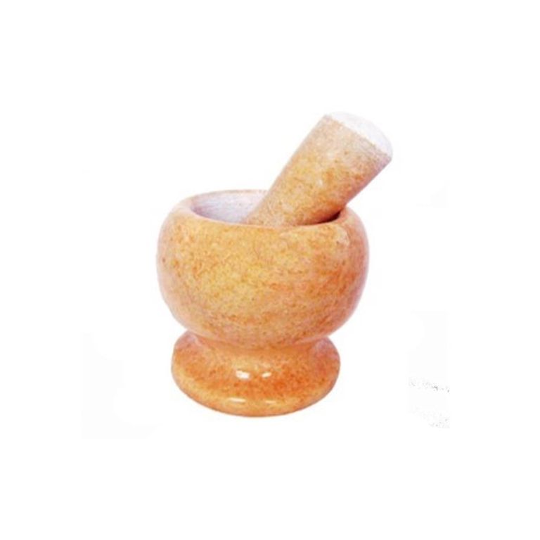 Mortero de Mármol Deco Home con Machacador - Beige