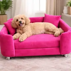 GENERICO - SOFA PARA PERROS JASPER-TALLA L ROSADO