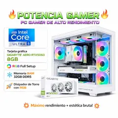 INTEL - PC Gamer Pro XTREME CORE ULTRA 5 RAM 32GB DDR5 SSD 1TB GRAFICA RTX 5060 8GB