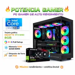 INTEL - PC Gamer Pro XTREME CORE ULTRA 5 RAM 32GB DDR5 SSD 1TB GRAFICA RTX 5060 8GB.