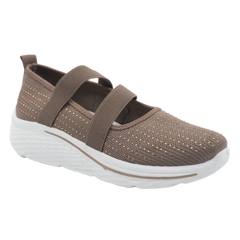 ZAPATILLA MUJER CASUAL KHAKI 8283