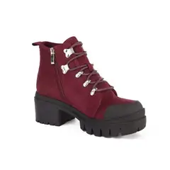 STHEF - Botas y Botines Mujer 7430 Burgundy-STHEF