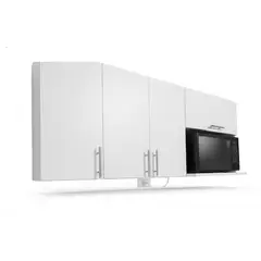 PELIKANO - Mueble de melamina blanco para almacenamiento
