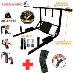GENERICO - Barra Multifuncional 15 en 1 yoperufit 250 Kg Dominadas + Rodillera con Velcro (Unidad)