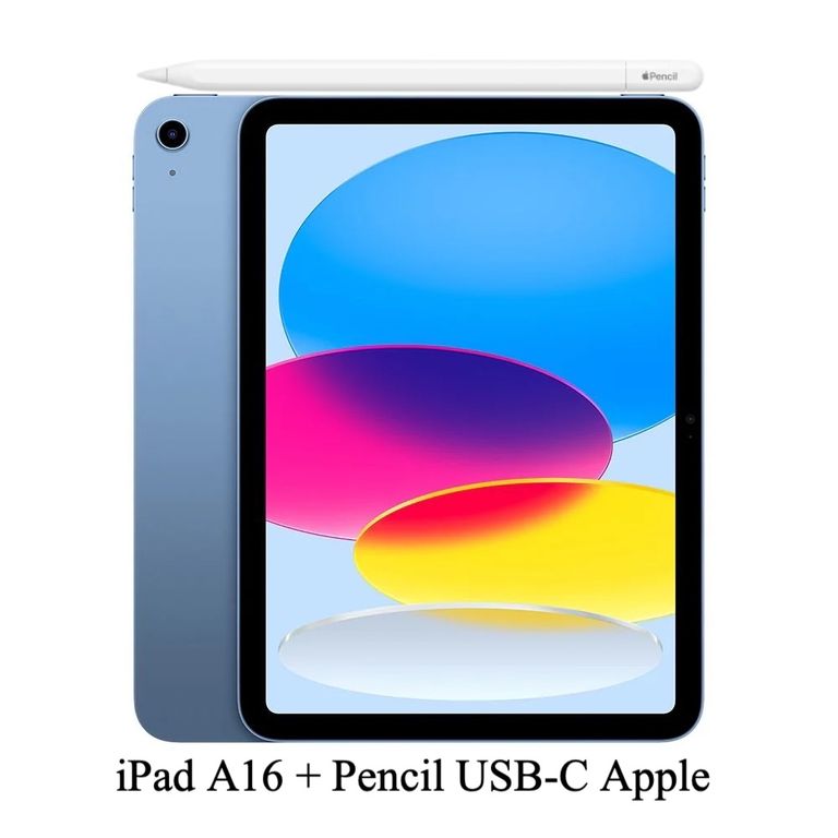 IPAD A16 2025 128GB WIFI - BLUE + PENCIL USB-C ORIGINAL