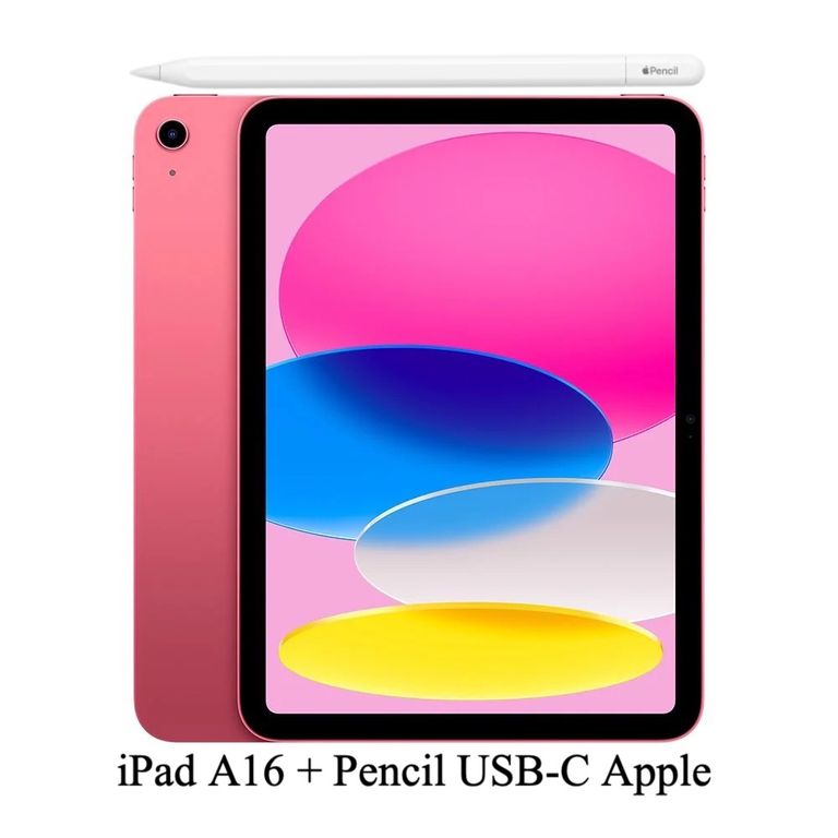 IPAD A16 2025 128GB WIFI - PINK + PENCIL USB-C ORIGINAL