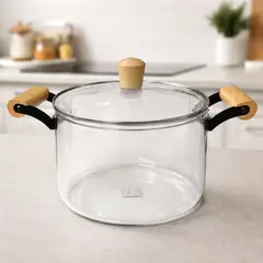 GENERICO - OLLA DE VIDRIO CON TAPA 4.5L