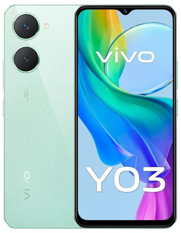 Smartphone Y03 / 6.56"/ 8GB RAM (4GB+ 4GB Extended)+ 128GB/ Batery 5000mah IP54 /Gem Green