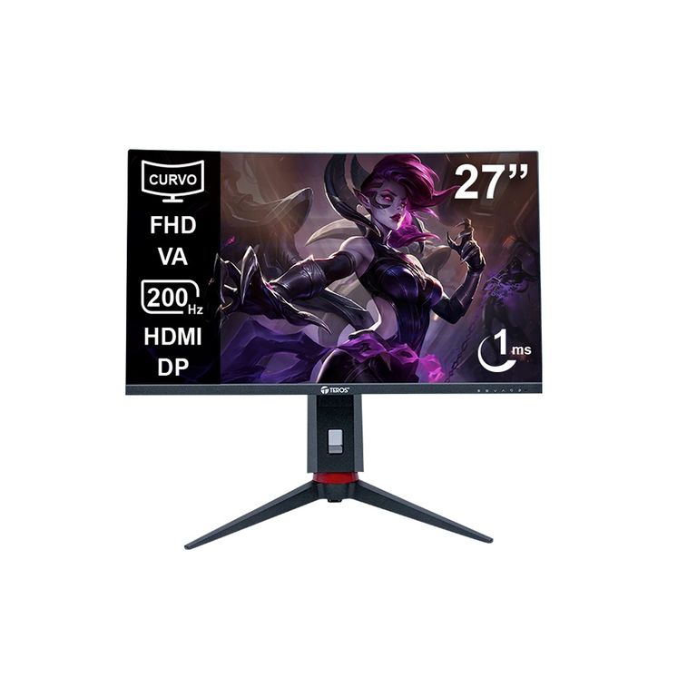 Monitor Curvo TE-2788G 27 Pulg FHD VA 200 HZ 1MS HDMI DP Audio Out