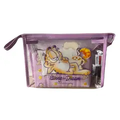 GENERICO - Neceser Garfield lila cosmetiquero set x 2