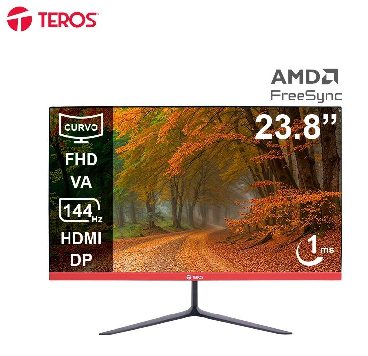 Monitor Curvo TE-2403S, 144HZ, 1MS, HDMI, Pantalla 23.8 FHD VA