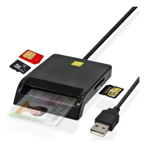 Adaptador lector de DNI, SD y chip