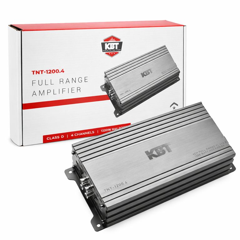 Amplificador 4 Canales KBT TNT-1200.4 De Auto