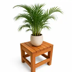 START FG - Porta macetero Banquito alpino cuadrado en madera